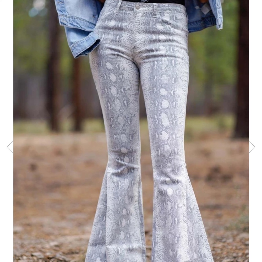 Snake print Bell bottoms!